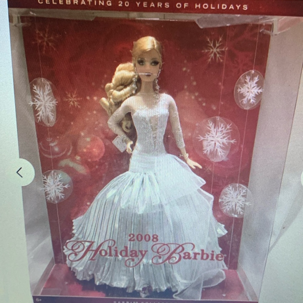 New in Box Celebration Barbie 2008 Christmas Carol with DVD